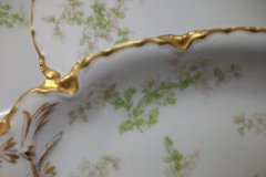 HAVILAND APPLE BLOSSOM SCH 61L- RELISH DISH  8 3/8" ..... http://jaapiesfinechinastore.com