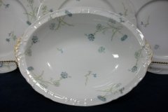 HAVILAND BLUE CORNFLOWER-  OVAL SERVING BOWL 9 7/8"  ..... http://jaapiesfinechinastore.com