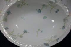 HAVILAND BLUE CORNFLOWER-  OVAL SERVING BOWL 9 7/8"  ..... http://jaapiesfinechinastore.com