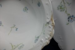 HAVILAND BLUE CORNFLOWER-  OVAL SERVING BOWL 9 7/8"  ..... http://jaapiesfinechinastore.com