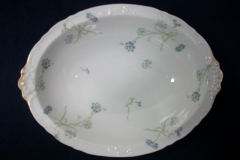 HAVILAND BLUE CORNFLOWER-  OVAL SERVING BOWL 9 7/8"  ..... https://www.jaapiesfinechinastore.com