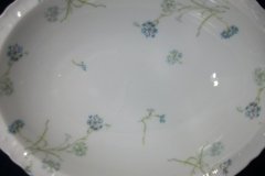 HAVILAND BLUE CORNFLOWER-  OVAL SERVING BOWL 9 7/8"  ..... http://jaapiesfinechinastore.com