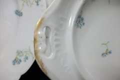 HAVILAND BLUE CORNFLOWER-  PLATE FOR COVERED BUTTER DISH ..... http://jaapiesfinechinastore.com