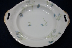 HAVILAND BLUE CORNFLOWER-  PLATE FOR COVERED BUTTER DISH ..... https://www.jaapiesfinechinastore.com