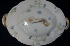 HAVILAND BLUE CORNFLOWER- COVERED SERVING BOWL #1 ..... http://jaapiesfinechinastore.com