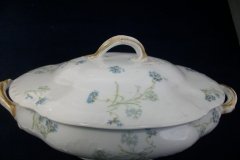 HAVILAND BLUE CORNFLOWER- COVERED SERVING BOWL #1 ..... http://jaapiesfinechinastore.com