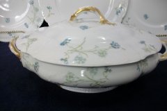 HAVILAND BLUE CORNFLOWER- COVERED SERVING BOWL #2 ..... http://jaapiesfinechinastore.com