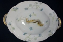 HAVILAND BLUE CORNFLOWER- COVERED SERVING BOWL #2 ..... http://jaapiesfinechinastore.com