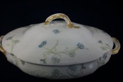 HAVILAND BLUE CORNFLOWER- COVERED SERVING BOWL #2 ..... http://jaapiesfinechinastore.com