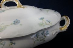 HAVILAND BLUE CORNFLOWER- COVERED SERVING BOWL #2 ..... http://jaapiesfinechinastore.com