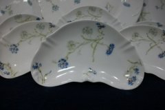 HAVILAND BLUE CORNFLOWER-   CRESCENT BONE DISH  ..... http://jaapiesfinechinastore.com