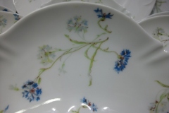 HAVILAND BLUE CORNFLOWER-   CRESCENT BONE DISH  ..... https://www.jaapiesfinechinastore.com