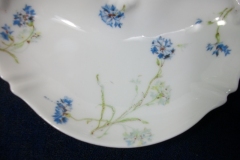 HAVILAND BLUE CORNFLOWER-   CRESCENT BONE DISH  ..... https://www.jaapiesfinechinastore.com