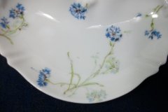 HAVILAND BLUE CORNFLOWER-   CRESCENT BONE DISH  ..... http://jaapiesfinechinastore.com