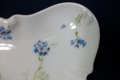 HAVILAND BLUE CORNFLOWER-   CRESCENT BONE DISH  ..... https://www.jaapiesfinechinastore.com