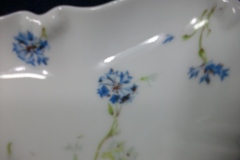 HAVILAND BLUE CORNFLOWER-   CRESCENT BONE DISH  ..... https://www.jaapiesfinechinastore.com