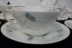 HAVILAND BLUE CORNFLOWER- CUP & SAUCER ..... http://jaapiesfinechinastore.com