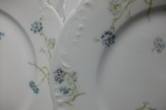 HAVILAND BLUE CORNFLOWER- LUNCHEON  PLATE 9 1/8" ..... http://jaapiesfinechinastore.com