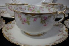 HAVILAND FLORAL GARLAND SCH 525- CUP & SAUCER ..... http://jaapiesfinechinastore.com