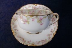 HAVILAND FLORAL GARLAND SCH 525- CUP & SAUCER ..... http://jaapiesfinechinastore.com