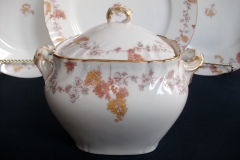 HAVILAND-CFH/GDM AUTUMN- COVERED SUGAR BOWL   .....   https://www.jaapiesfinechinastore.com