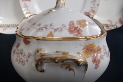 HAVILAND-CFH/GDM AUTUMN- COVERED SUGAR BOWL   .....   https://www.jaapiesfinechinastore.com