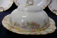 HAVILAND FLORAL GARLAND SCH 525- COVERED BUTTER DISH (NO STRAINER)   ..... https://www.jaapiesfinechinastore.com