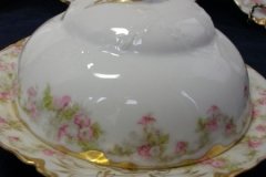 HAVILAND FLORAL GARLAND SCH 525- COVERED BUTTER DISH (NO STRAINER)   ..... http://jaapiesfinechinastore.com