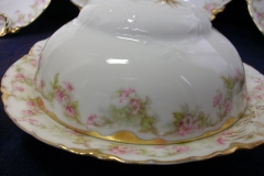 HAVILAND FLORAL GARLAND SCH 525- COVERED BUTTER DISH (NO STRAINER)   ..... https://www.jaapiesfinechinastore.com