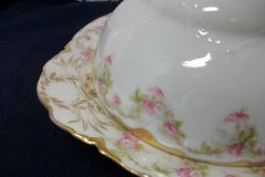 HAVILAND FLORAL GARLAND SCH 525- COVERED BUTTER DISH (NO STRAINER)   ..... http://jaapiesfinechinastore.com