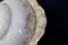 HAVILAND FLORAL GARLAND SCH 525- COVERED BUTTER DISH (NO STRAINER)   ..... http://jaapiesfinechinastore.com