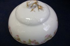 HAVILAND FLORAL GARLAND SCH 525- COVERED BUTTER DISH (NO STRAINER)   ..... http://jaapiesfinechinastore.com