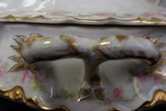 HAVILAND FLORAL GARLAND SCH 525- OVAL COVERED  SERVING BOWL   ..... http://jaapiesfinechinastore.com