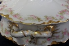HAVILAND FLORAL GARLAND SCH 525- OVAL COVERED  SERVING BOWL   ..... http://jaapiesfinechinastore.com