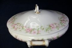 HAVILAND ROSE GARLAND-   COVERED SERVING BOWL   ..... http://jaapiesfinechinastore.com