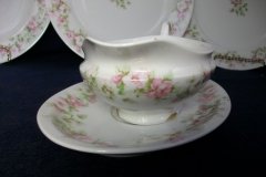 HAVILAND ROSE GARLAND-  GRAVY BOAT WITH UNDERPLATE ..... http://jaapiesfinechinastore.com
