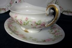 HAVILAND ROSE GARLAND-  GRAVY BOAT WITH UNDERPLATE ..... http://jaapiesfinechinastore.com
