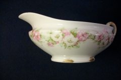 HAVILAND ROSE GARLAND-  GRAVY BOAT WITH UNDERPLATE ..... http://jaapiesfinechinastore.com