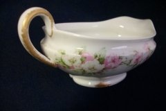 HAVILAND ROSE GARLAND-  GRAVY BOAT WITH UNDERPLATE ..... http://jaapiesfinechinastore.com
