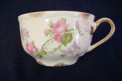 HAVILAND SCATTERED ROSES SCH 39F- CUP & SAUCER   ..... http://jaapiesfinechinastore.com