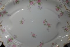 HAVILAND SCATTERED ROSES SCH 39F- OVAL SERVING PLATTER 17 3/4"  ..... http://jaapiesfinechinastore.com