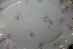 HAVILAND SCATTERED ROSES SCH 39F- OVAL SERVING PLATTER 17 3/4"  ..... http://jaapiesfinechinastore.com