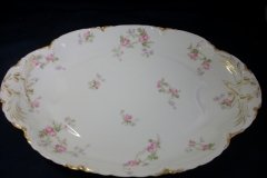 HAVILAND SCATTERED ROSES SCH 39F- OVAL SERVING PLATTER 17 3/4"  ..... http://jaapiesfinechinastore.com