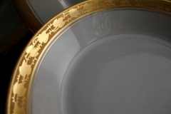 HUTSCHENREUTHER FAVORIT (ENCRUSTED GOLD BAND)-    COUPE SOUP BOWL    ..... https://www.jaapiesFineChinaStore.com