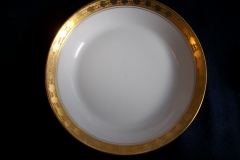 HUTSCHENREUTHER FAVORIT (ENCRUSTED GOLD BAND)-    COUPE SOUP BOWL    ..... https://www.jaapiesFineChinaStore.com