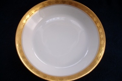 HUTSCHENREUTHER FAVORIT (ENCRUSTED GOLD BAND)-    COUPE SOUP BOWL    ..... https://www.jaapiesFineChinaStore.com