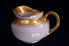 HUTSCHENREUTHER FAVORIT (ENCRUSTED GOLD BAND)-   CREAMER  8oz    ..... https://www.jaapiesFineChinaStore.com