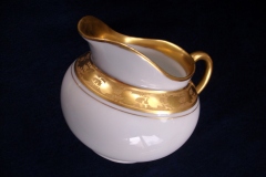 HUTSCHENREUTHER FAVORIT (ENCRUSTED GOLD BAND)-   CREAMER  8oz    ..... https://www.jaapiesFineChinaStore.com