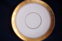 HUTSCHENREUTHER FAVORIT (ENCRUSTED GOLD BAND)-  CUP & SAUCER  .....  https://www.jaapiesFineChinaStore.com