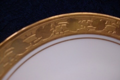 HUTSCHENREUTHER FAVORIT (ENCRUSTED GOLD BAND)-  CUP & SAUCER  .....  https://www.jaapiesFineChinaStore.com